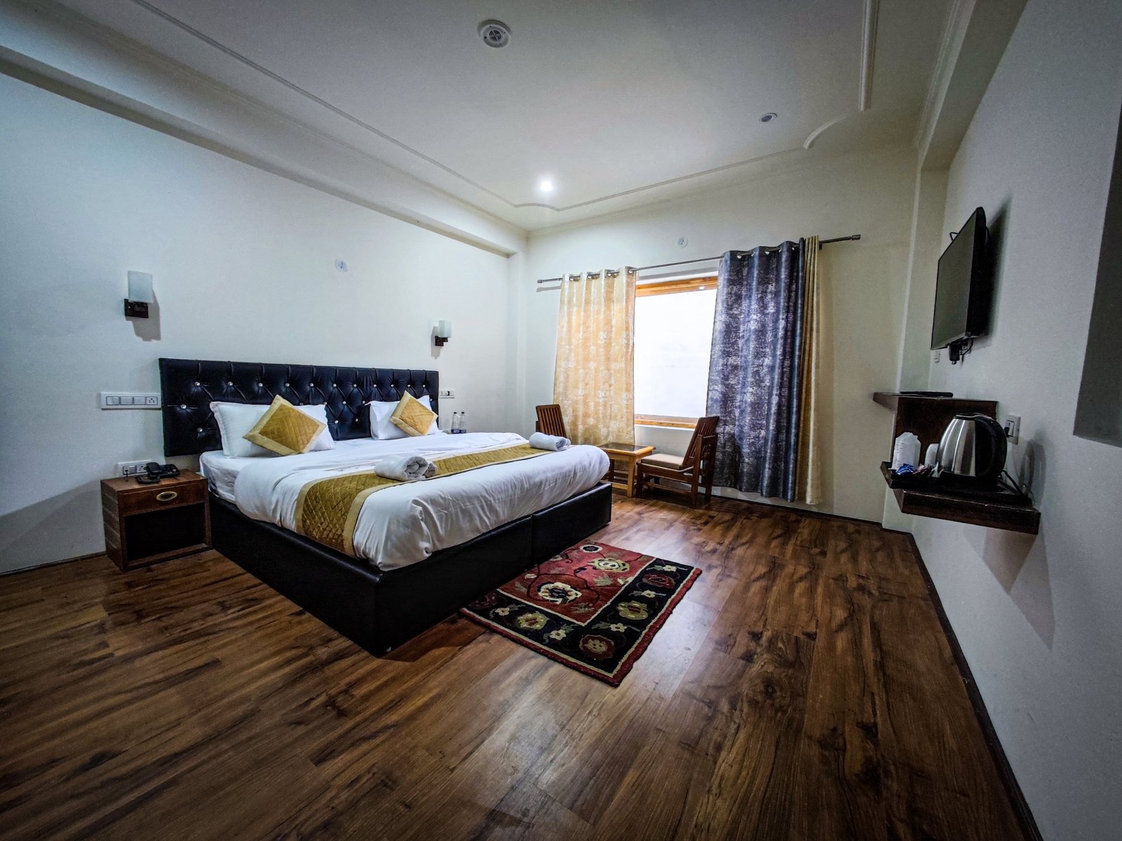 wooden furnished floor hotel   